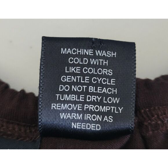 Weavers‎ Women's Size L Brown Mini Dress Spaghetti Straps Buttons Faux Pockets - Picture 8 of 9